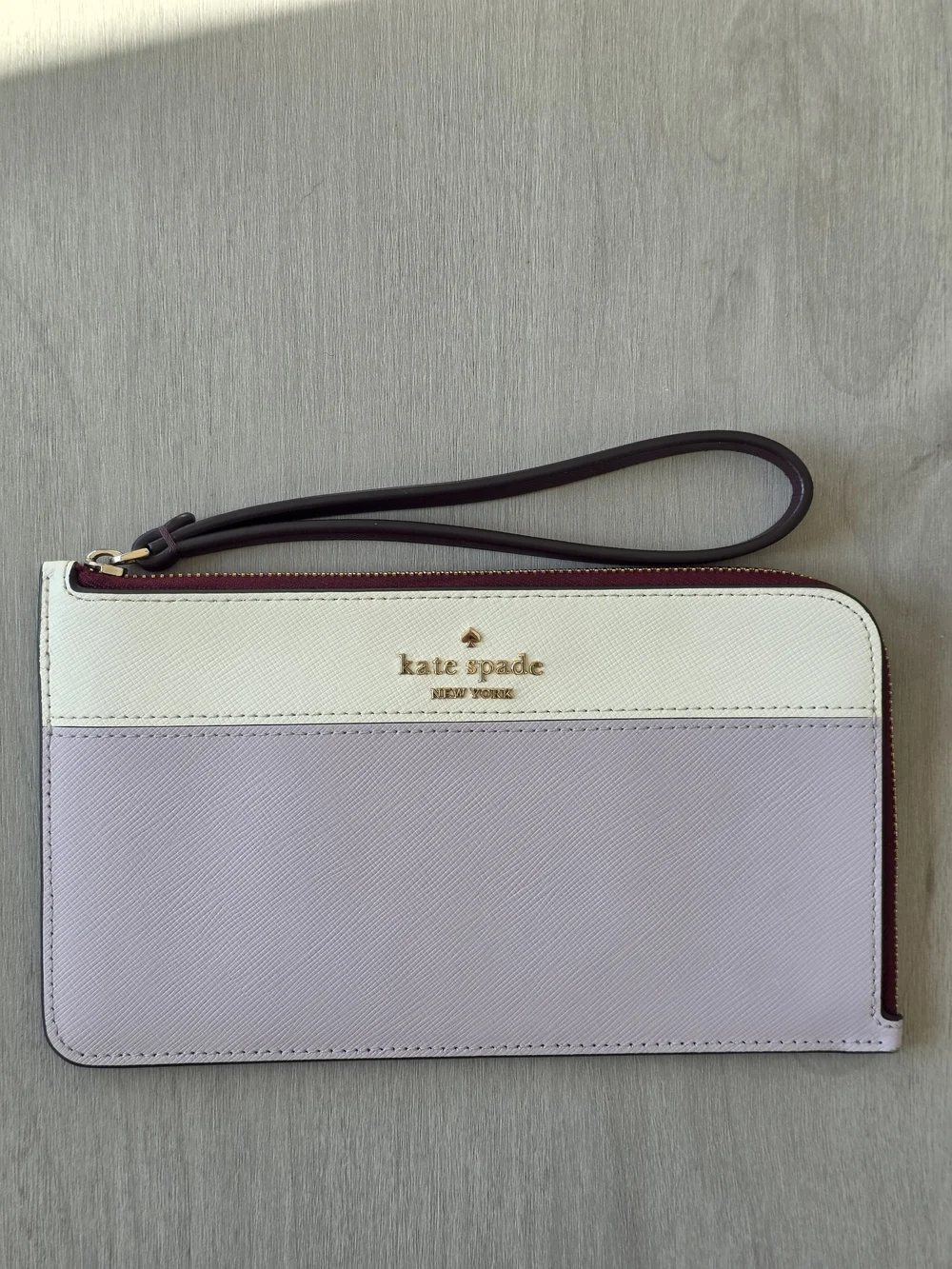 kate spade Two-Tone Pink & White Wristlet